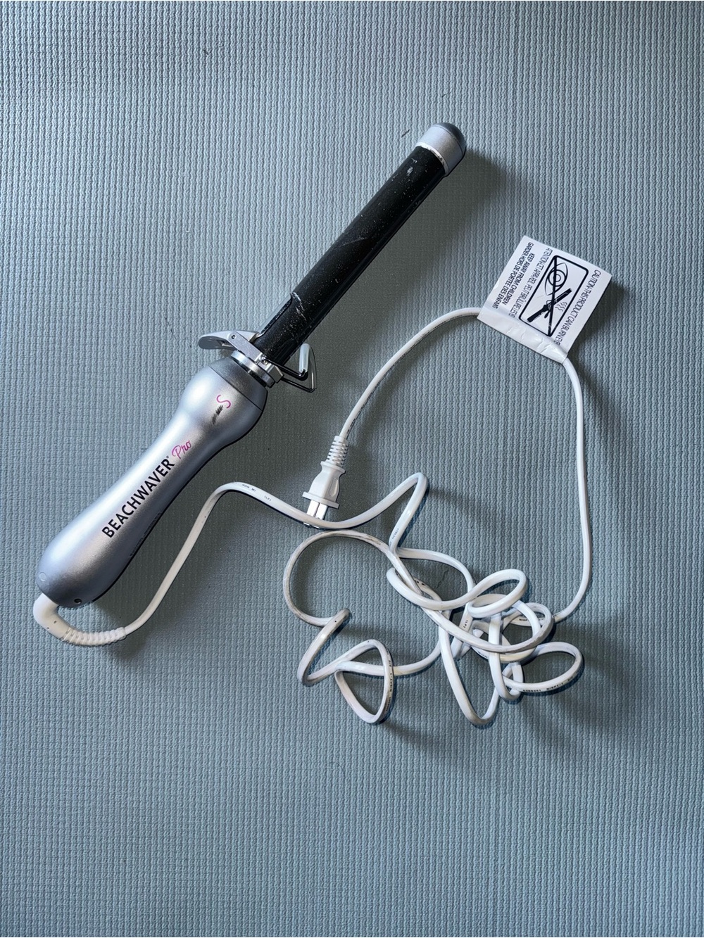 BEACHWAVER Pro Silver Curling Iron - 1" Barrel Women Hair Tool